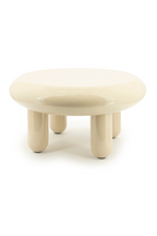 Table basse ronde en fer brillant
