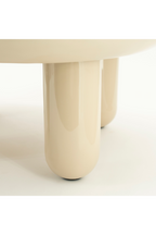 Table basse ronde en fer brillant