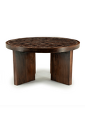 Table basse en céramique marron