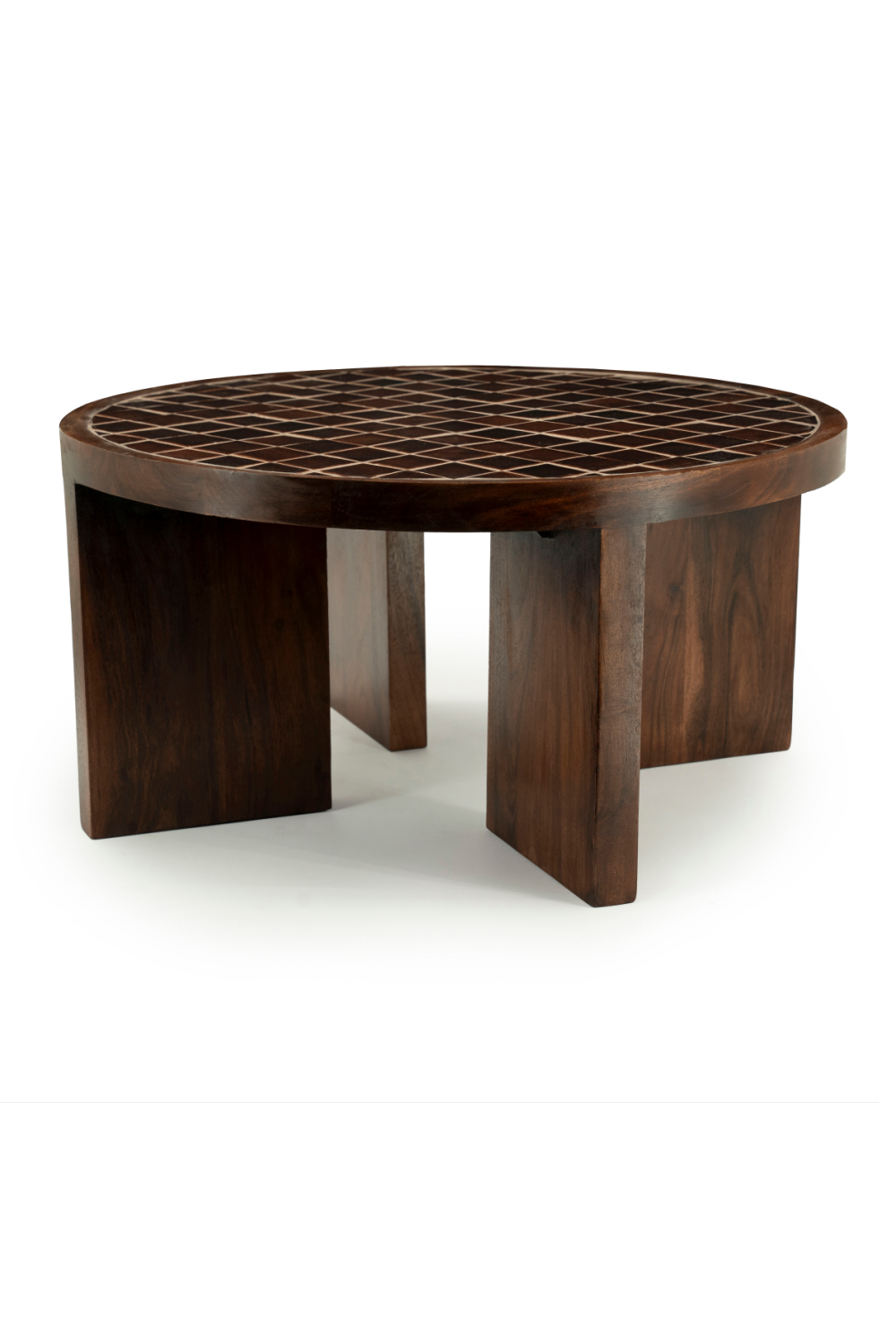Table basse en céramique marron