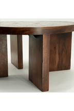 Table basse en céramique marron