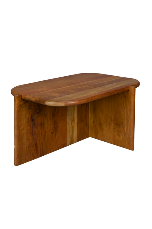 Table basse à piètement oblique