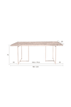 Table à manger rectangulaire en acacia