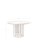 Table de salle à manger moderne Round Oak