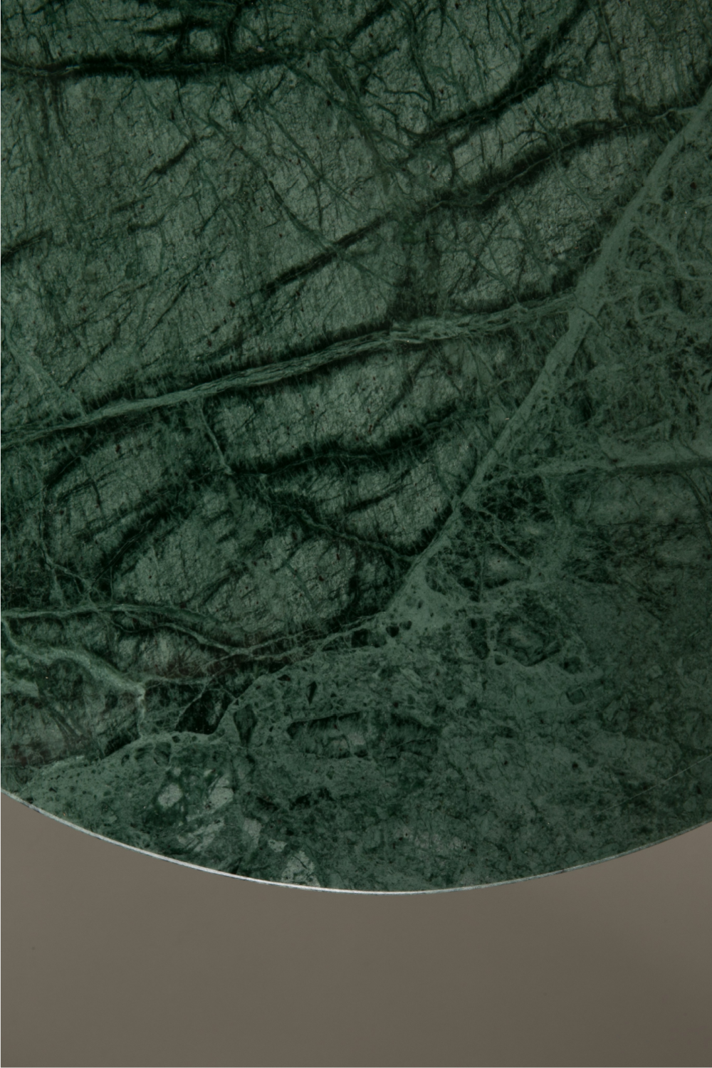 Table d'appoint ronde en marbre vert