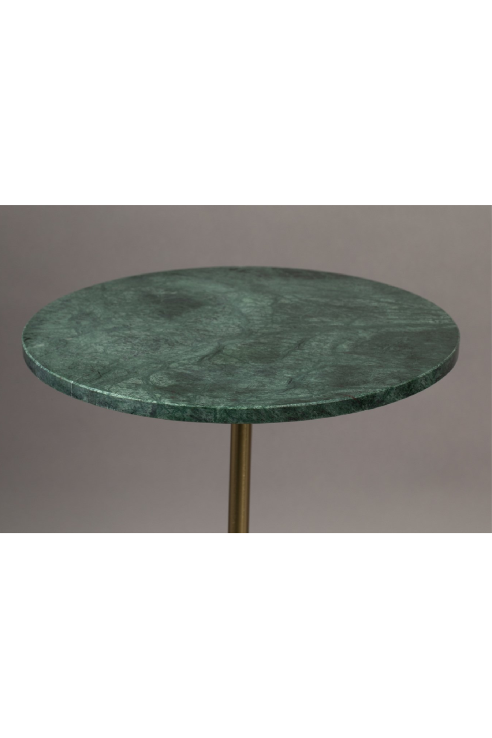 Table d'appoint ronde en marbre vert