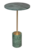 Table d'appoint ronde en marbre vert
