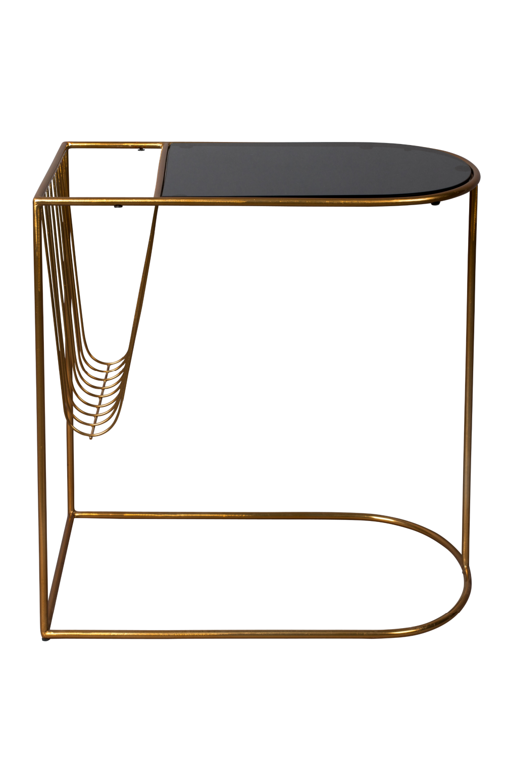 Table d'appoint porte-revues noire
