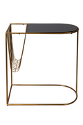 Table d'appoint porte-revues noire
