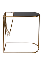 Table d'appoint porte-revues noire