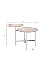 Table gigogne en noyer