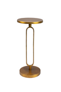 Table d'appoint rétro dorée