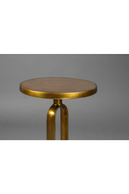 Table d'appoint rétro dorée