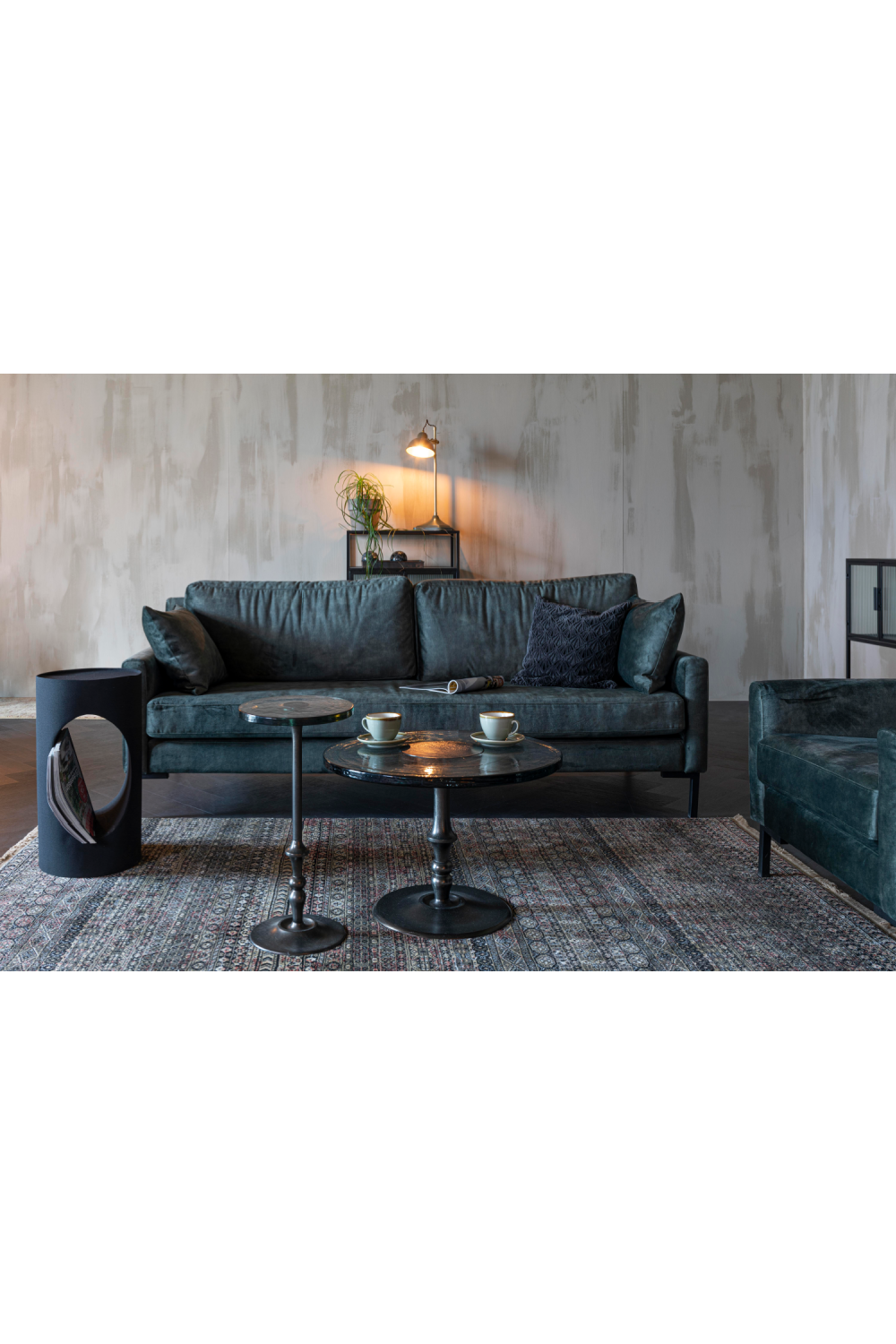 Table d'appoint cylindrique moderne