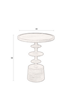 Table d'appoint ronde en bois