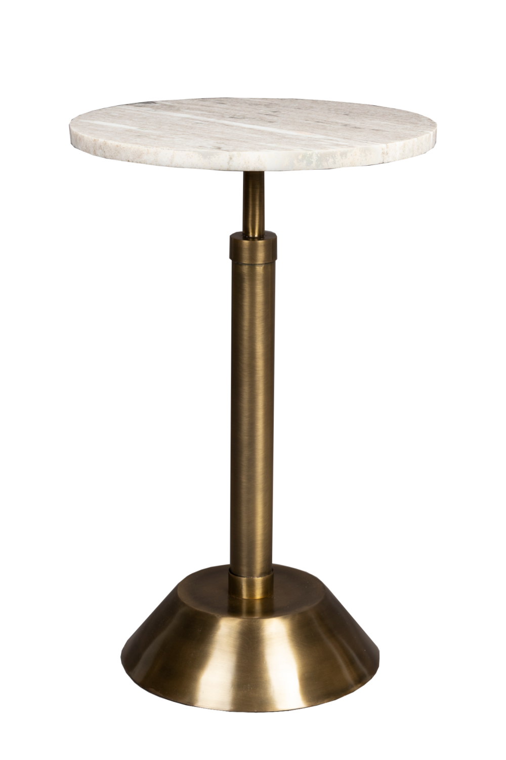 Table d'appoint piédestal doré
