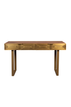Console avec tiroir sculpté