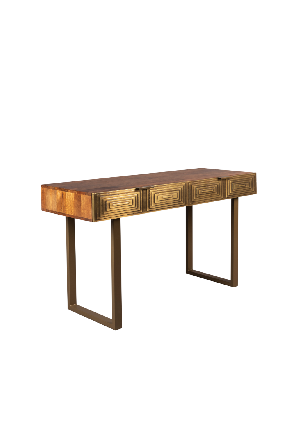 Console avec tiroir sculpté
