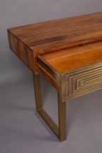 Console avec tiroir sculpté