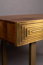 Console avec tiroir sculpté