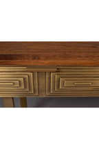 Console avec tiroir sculpté