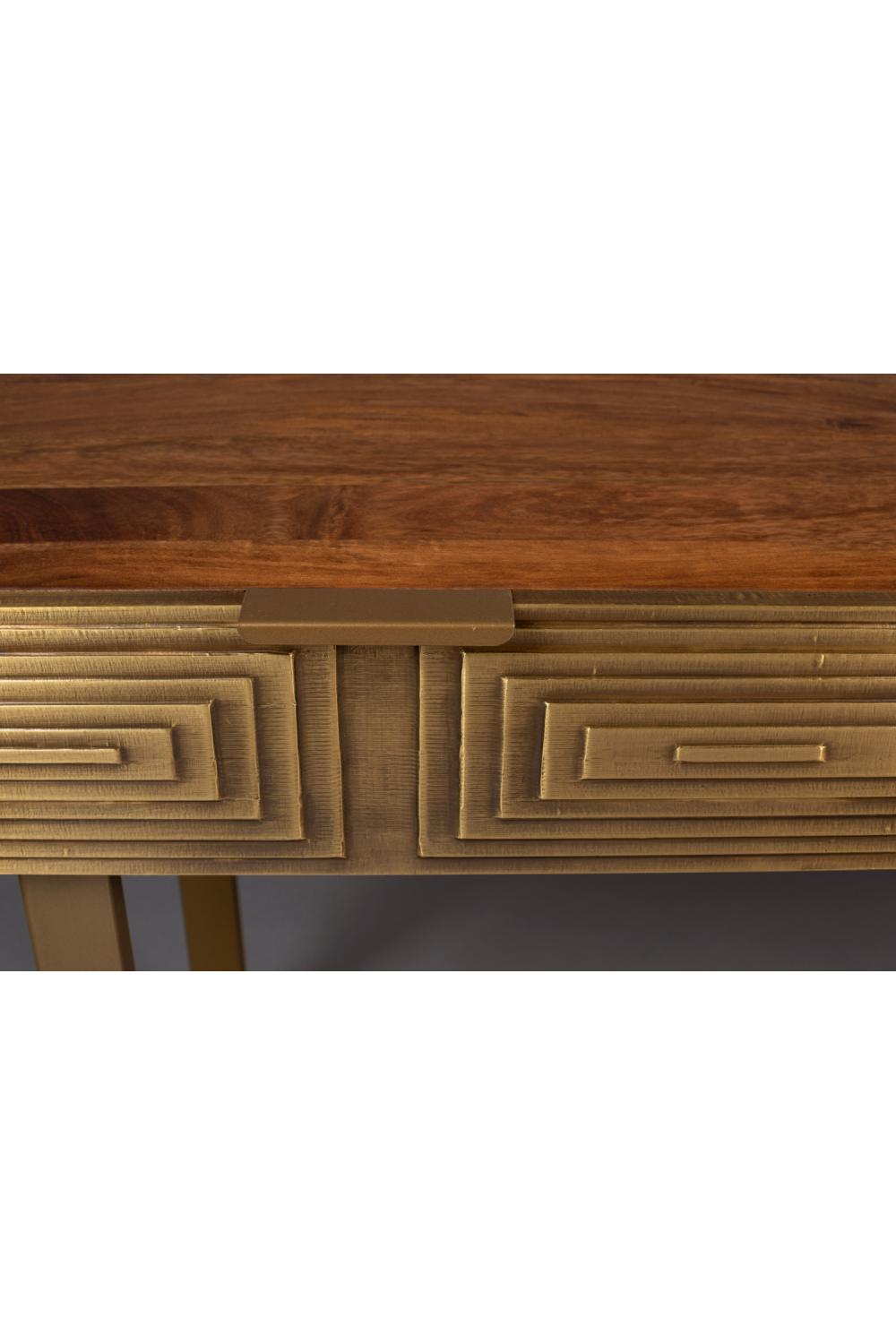 Console avec tiroir sculpté