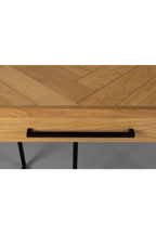 Console table motif chevrons vintage