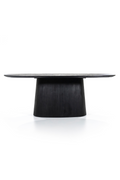 Table à manger piédestal en bois de manguier S