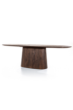 Table de salle à manger sur pied en bois de manguier M