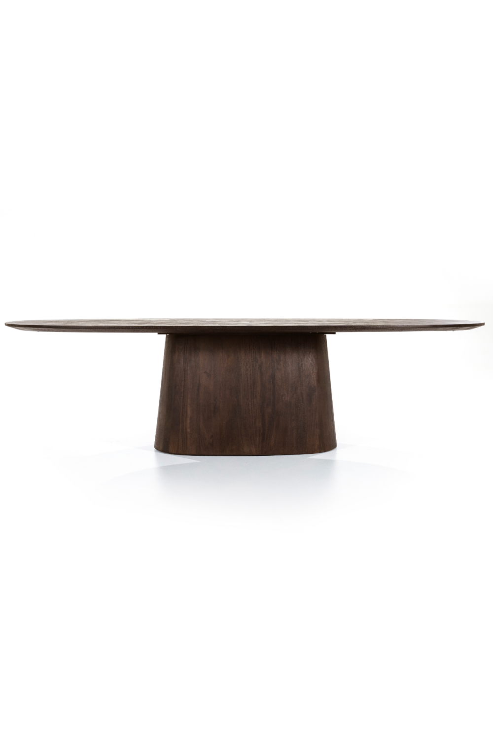 Table de salle à manger sur pied en bois de manguier L