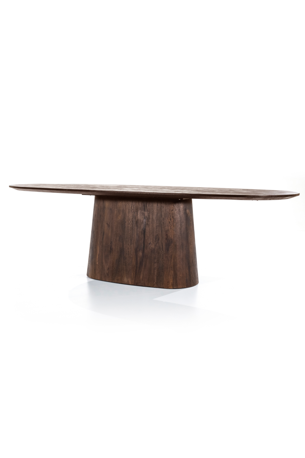 Table de salle à manger sur pied en bois de manguier L