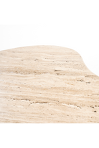 Table basse organique en travertin