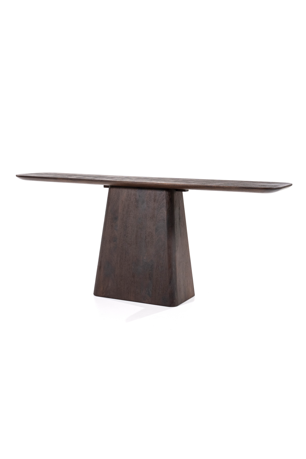 Console piédestal en bois de manguier