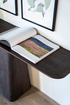 Console piédestal en bois de manguier