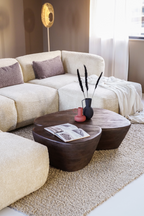 Table basse en bois de forme libre L