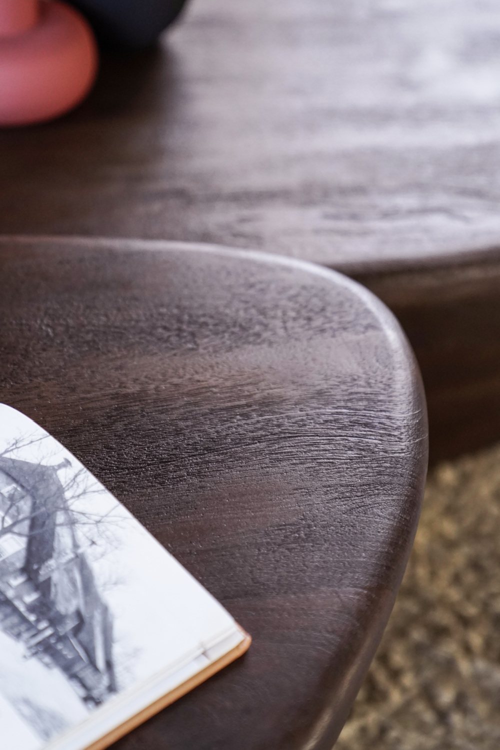 Table basse en bois de forme libre L