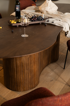Table de salle à manger moderne en bois de manguier