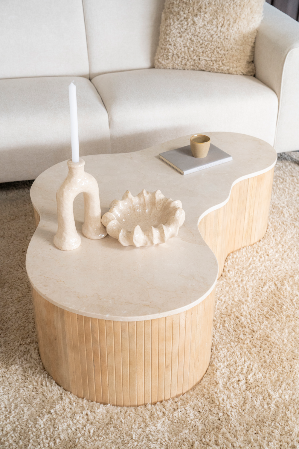 Table basse Fluted Mango