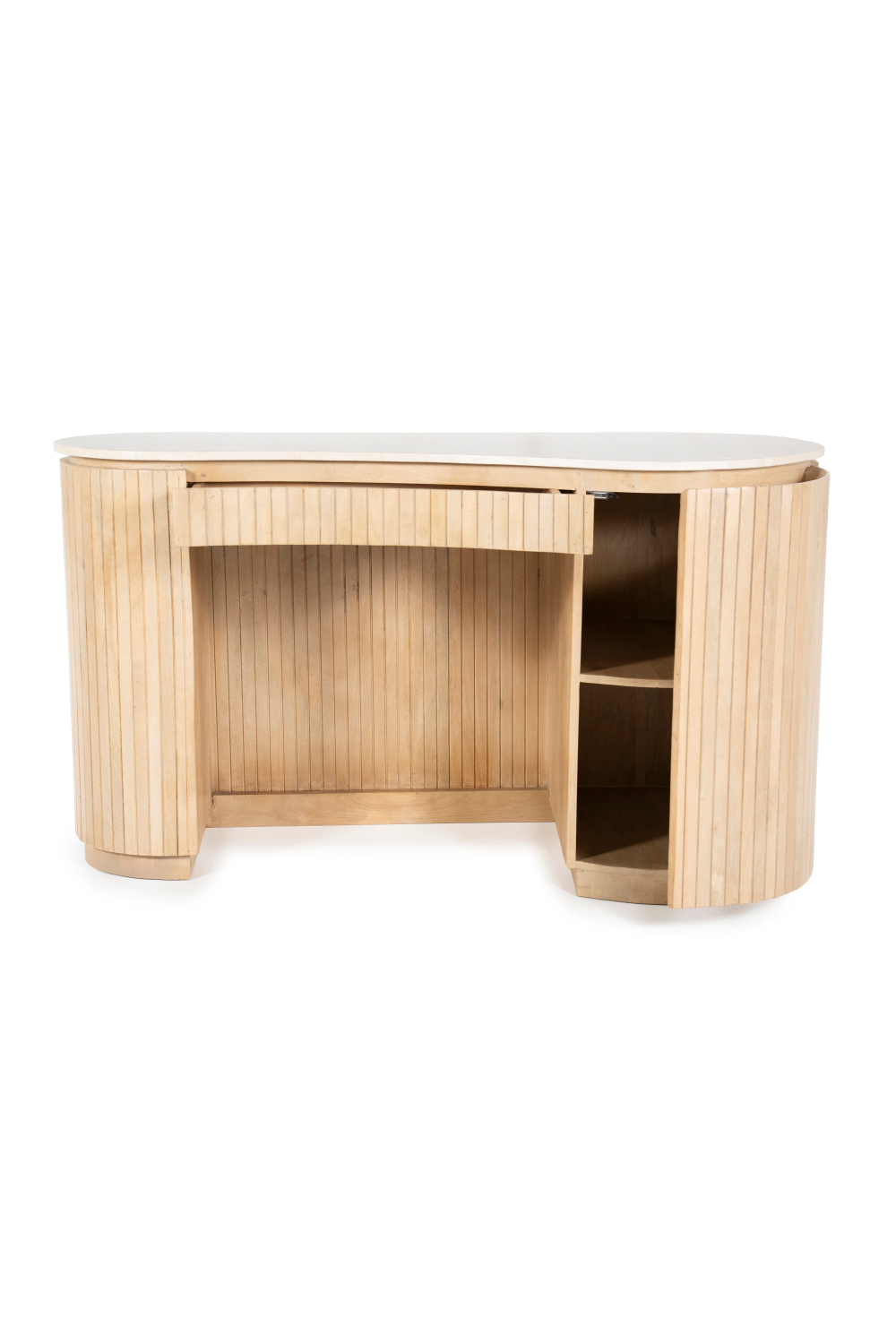 Bureau en marbre de forme organique