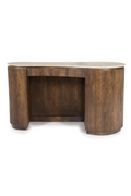 Bureau en travertin aux formes organiques
