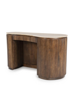 Bureau en travertin aux formes organiques