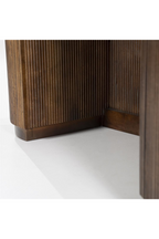 Bureau en travertin aux formes organiques