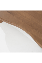 Table basse en chêne en forme de haricot