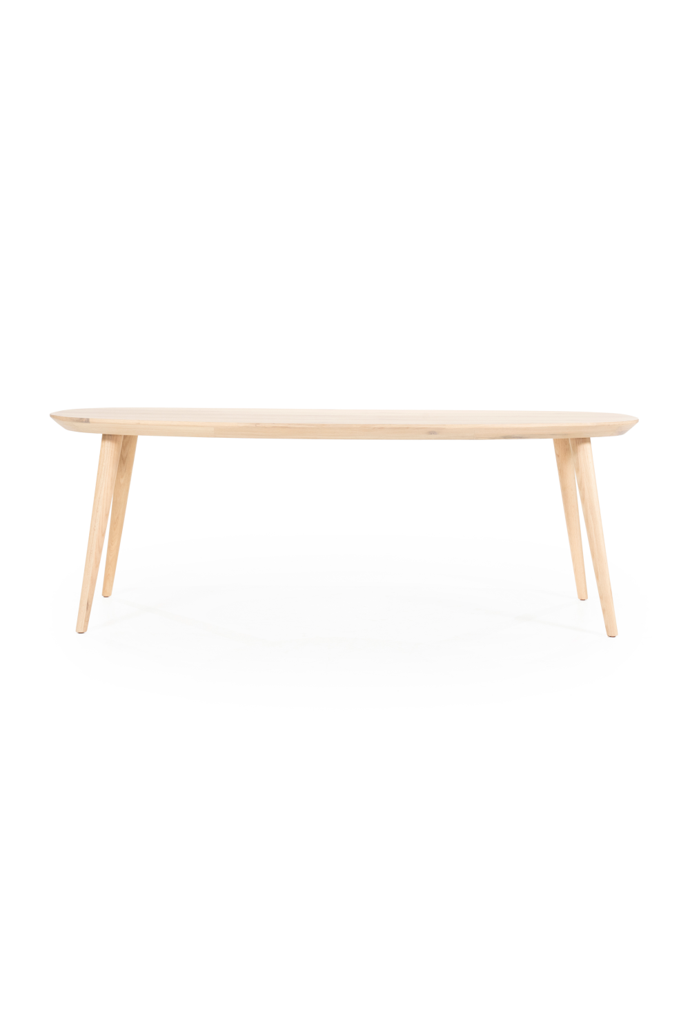 Table à manger ovale en chêne laqué