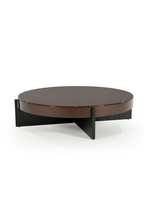 Table basse coquillage peinte