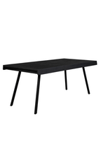 Table de salle à manger en teck noir