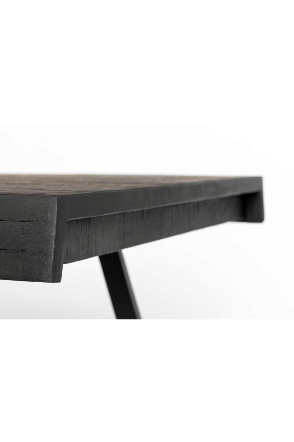Table de salle à manger en teck noir