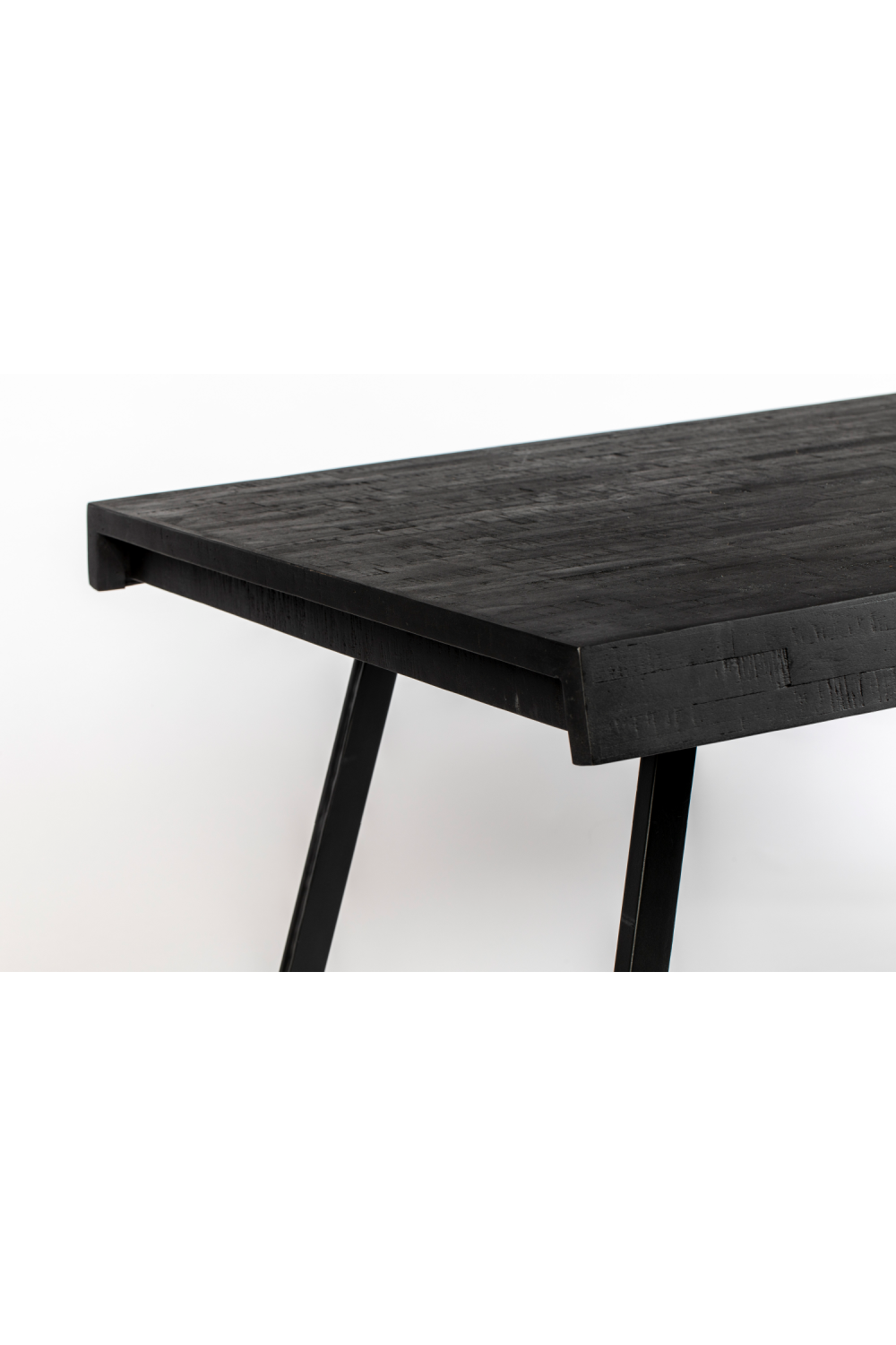 Table de salle à manger en teck noir