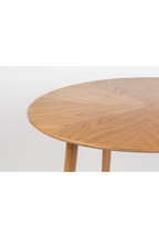Table à manger ronde en bois naturel