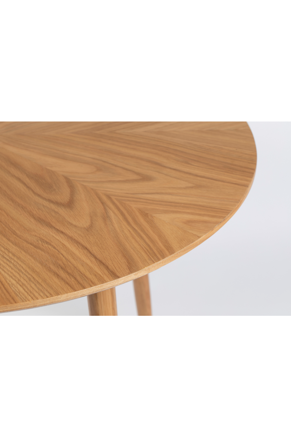 Table à manger ronde en bois naturel